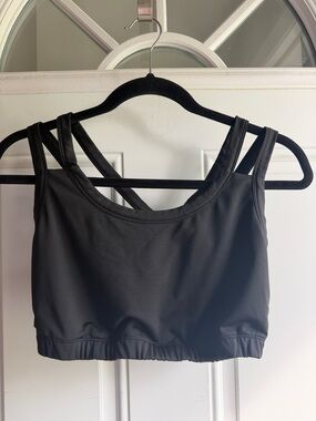 Kiava Endurance sports bra, black. Large.